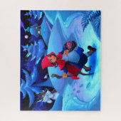 Kleine Rote Reitstall Kindermärchen Puzzle (Vertikal)