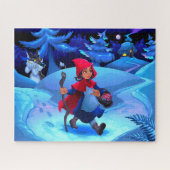 Kleine Rote Reitstall Kindermärchen Puzzle (Horizontal)