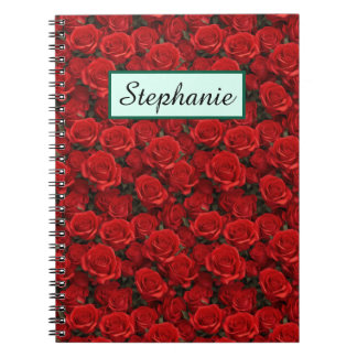 Kleine Rote Rosen Personalisiert Notizblock
