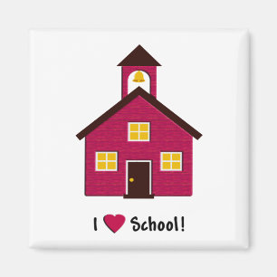 Kleine Rote Schule Liebe Magnet
