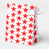 Kleine rote Sterne Geschenkschachtel (Rückseite)