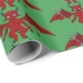 Kleine Rote Teufel Thunder_Cove Geschenkpapier (Rolleneckpunkt)