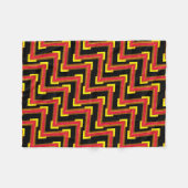Kleine rote und gelbe Polardecke Fleecedecke (Vorderseite (Horizontal))
