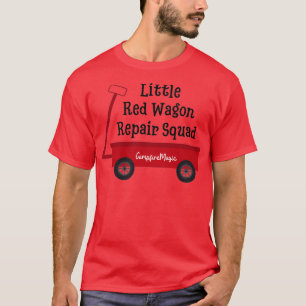 Kleine rote Wagenreparaturfläche T-Shirt