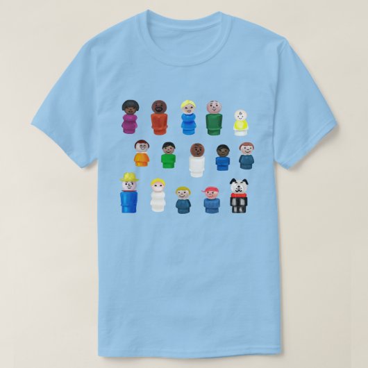 Kleine Runde Leute in Ihrer Nachbarschaft T-Shirt (Design vorne)