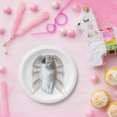 Kleine Rundpapier-Platte aus Spotty Angel Pappteller (Party)