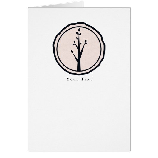 Kleine rustikale Baumart Natur Hochzeit Custom Vie (Vorne)