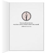 Kleine rustikale Baumart Natur Hochzeit Custom Vie (Innen (Rechts))