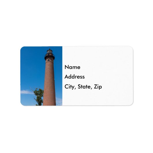 Kleine Sable Point Light Address Labels Adressaufkleber (Vorne)