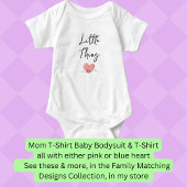 Kleine Sache - rosa Herz - Matching Mama Bub Pair Baby Strampler