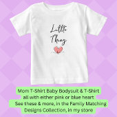 Kleine Sache - rosa Herz - Matching Mama Bub Pair Baby T-shirt