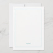 Kleine Sailboat Babydusche Einladung (Rückseite)