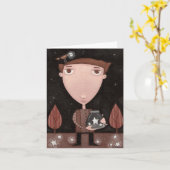 Kleine Sammlung - Anmerkungs-Karte Karte (Gelbe Blume)