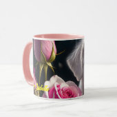 Kleine Sammlung von Hunden und Rose Tasse (Vorderseite Links)