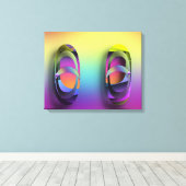 Kleine Sandalen Leinwanddruck (Insitu (Holzboden))