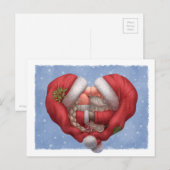 Kleine Santa Liebe Postkarte (Vorne/Hinten)