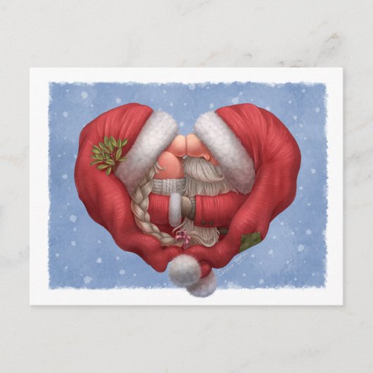 Kleine Santa Liebe Postkarte (Vorderseite)