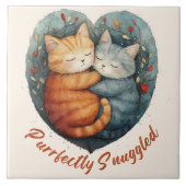 Kleine, scharf geschmorte Kätzchen Fliese (Vorderseite)