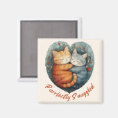 Kleine, scharf geschmorte Kätzchen Magnet (Vorderseite/Rückseite)