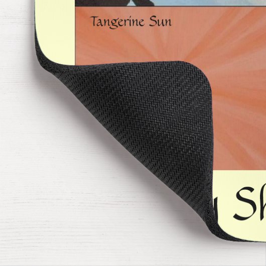 Kleine Schatten-Katze Mousepad - GELB (Ecke)