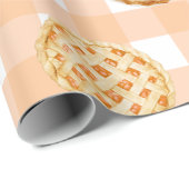 Kleine Schatz-Pie-Gingham-Baby-Party Geschenkpapier (Rolleneckpunkt)