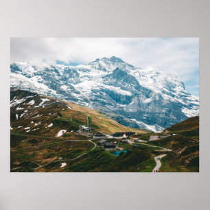 Kleine Scheidegg Bergpass Schweiz Poster