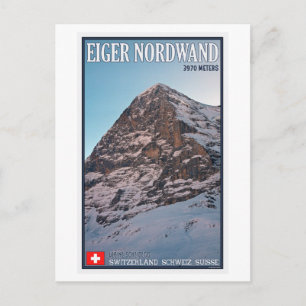 Kleine Scheidegg - Die Nordwand des Eiger Postkarte