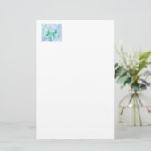 Kleine Schildkröte Briefpapier (Stehend Vorderseite)