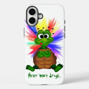 Kleine Schildkröte, Nie mehr Drogen ! iPhone 16 Plus Hülle