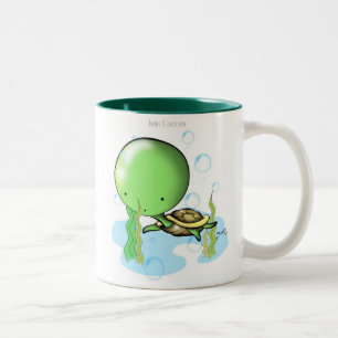 Kleine Schildkröte-Tasse Zweifarbige Tasse