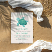 Kleine Schildkröte Tortoise Ocean Babydusche Einladung