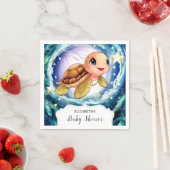 Kleine Schildkrötendusche Serviette (Beispiel)