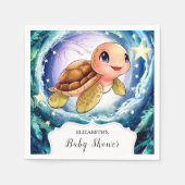 Kleine Schildkrötendusche Serviette (Vorderseite)