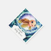 Kleine Schildkrötendusche Serviette (Ecke)