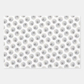 Kleine, schlafende Welpen, originale Hundekunst Geschenkpapier Set (Vorderseite 2)