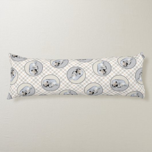 Kleine, schlafende Welpen, originale Hundekunst Seitenschläferkissen (Vorderseite)