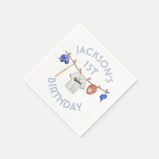 Kleine Schlägerbaseball-Wäsche Serviette (Ecke)