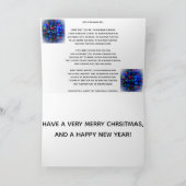 Kleine Schlagzeuger-Jungen-Weihnachtskarte Feiertagskarte (Innenseite)