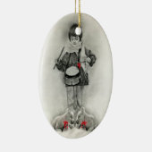 Kleine Schlagzeugerjunge Verzierung Keramikornament (Rechts)