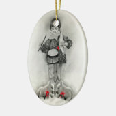 Kleine Schlagzeugerjunge Verzierung Keramikornament (Links)