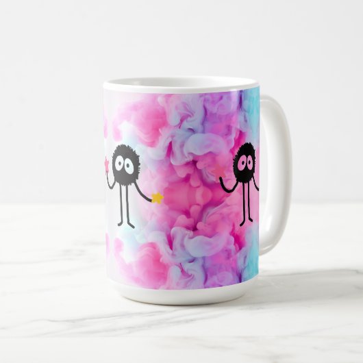 Kleine Schleimkreatur Whimsical Kaffeetasse (VorderseiteRechts)