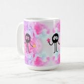 Kleine Schleimkreatur Whimsical Kaffeetasse (Vorderseite Links)