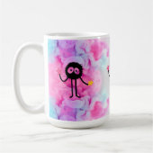 Kleine Schleimkreatur Whimsical Kaffeetasse (Links)