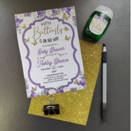 Kleine Schmetterling Baby Dusche Einladung