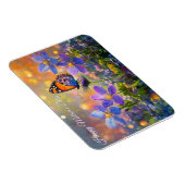 Kleine Schmetterlinge auf Wildblumen Muttertag Magnet (Rechte Seite)