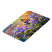 Kleine Schmetterlinge auf Wildblumen Muttertag Magnet (Linke Seite)