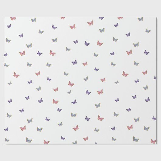 kleine Schmetterlinge Geschenkpapier (Flach)