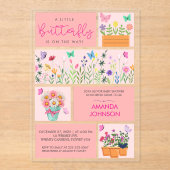 Kleine Schmetterlinge ist auf jeden Fall Niedliche Acryleinladungen (Vorderseite)