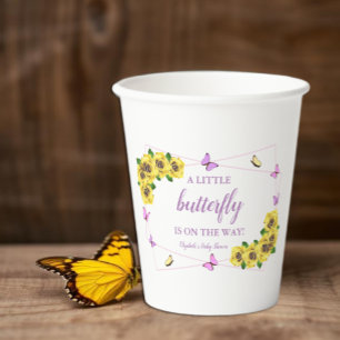 Kleine Schmetterlings-Baby-Party Pappbecher