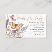 Kleine Schmetterlingsbücher für die Babyverpackung Begleitkarte (Vorderseite)